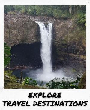 Waterfall Polaroid Picture