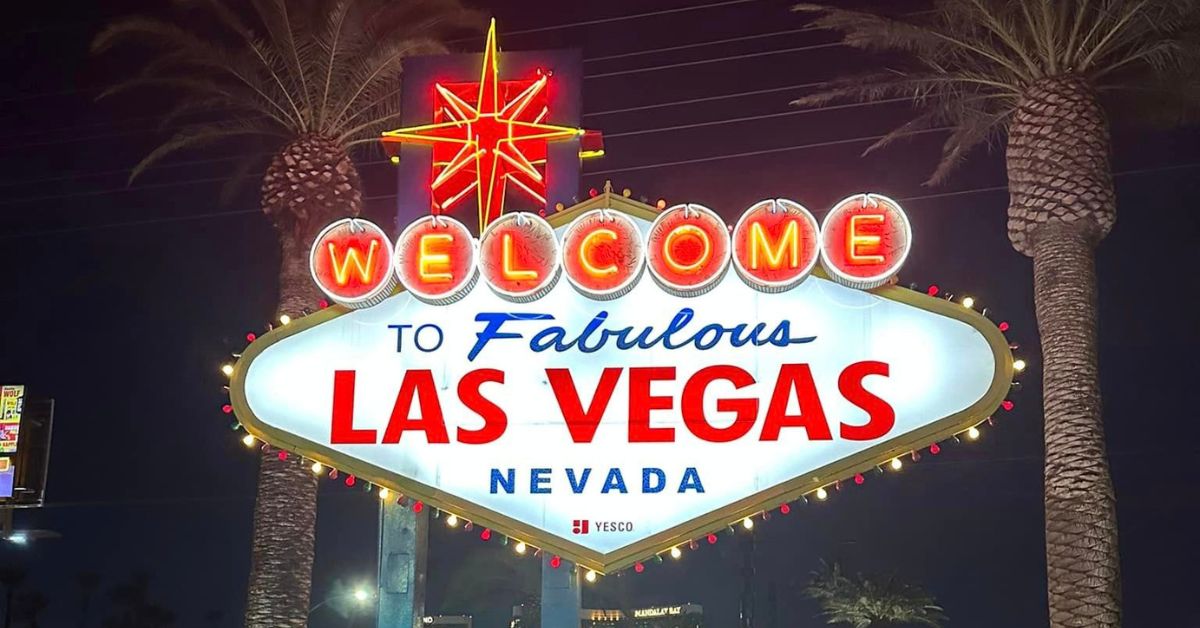 Las Vegas Strip skyline with major hotels and palm trees, highlighting things to do in Las Vegas besides gambling.