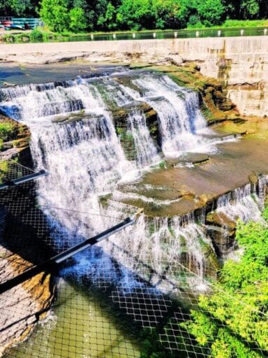The Ultimate Guide To 30 Easy Finger Lakes Waterfalls With Map 2025 10 Triphammer falls cascades over terraced rock near cornell, a dramatic finger lake waterfall in ithaca.